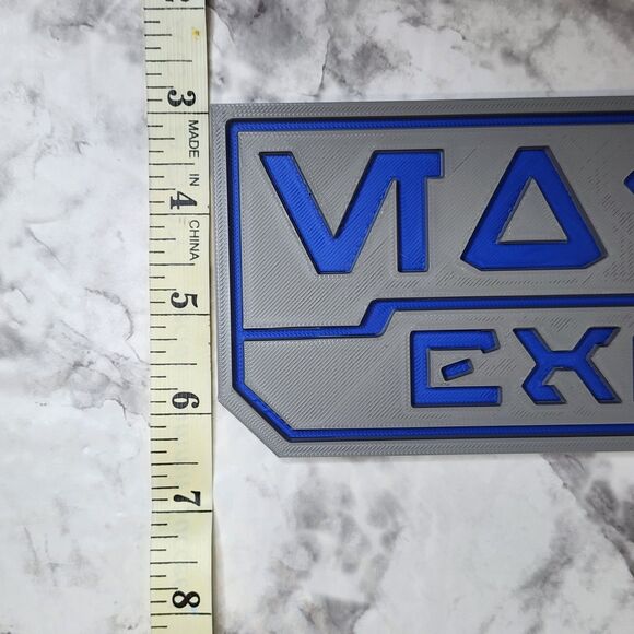 Aurebesh Exit Sign Star Wars Universe Galaxy's Edge Fan Inspired 3D Printed Prop - Picture 4 of 4